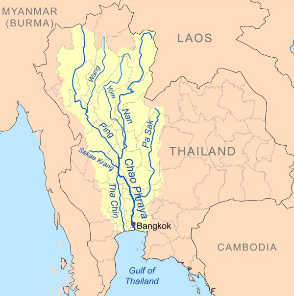 Asia: Thailand; Choa Phraya basin and southern Peninsular. Phitsanulork Province. Type locality: Chieng Mai, North Siam.